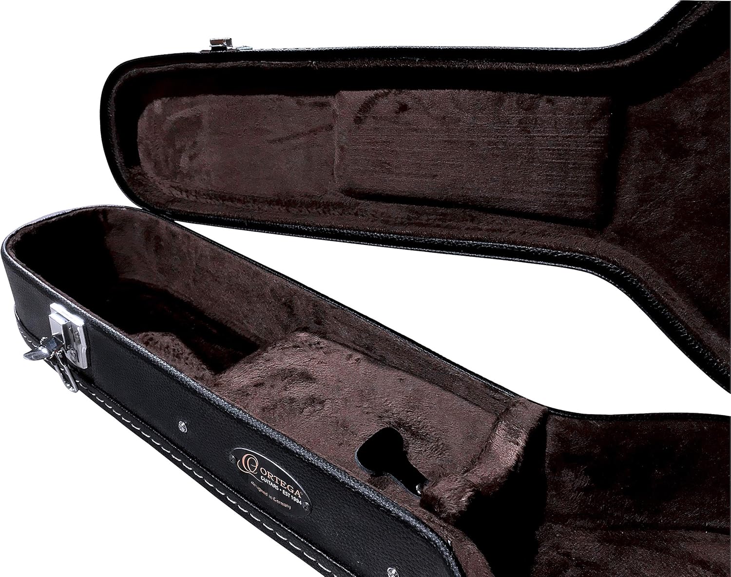 Ortega Guitars Economy Guitar Hardcase - Case for 3/4 Guitar - Height 98 cm - Vinyl, Black (OCCSTD-34) - Image 5