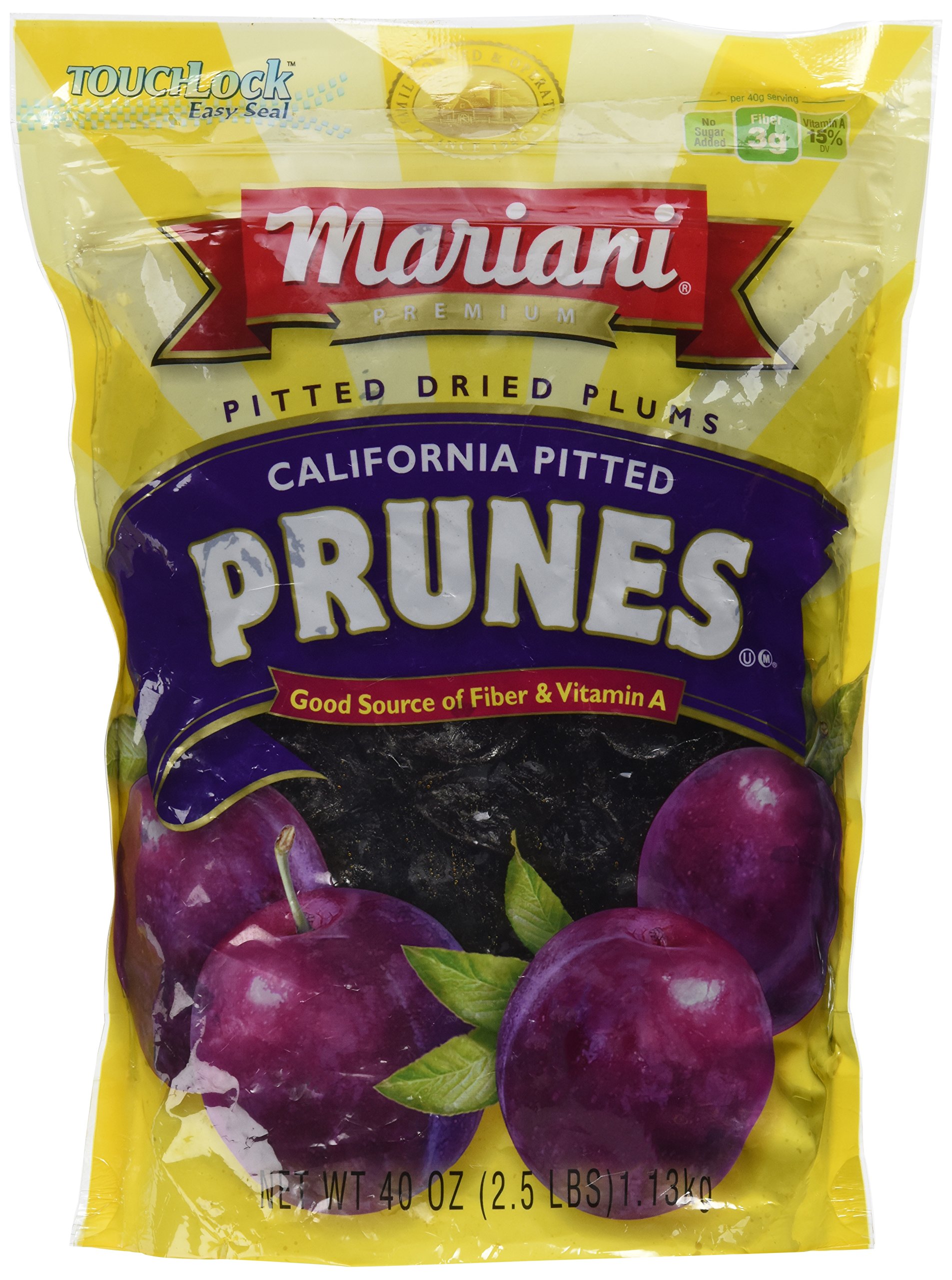 Mariani Pitted Dried Prunes 40 Oz. Bag Amazon
