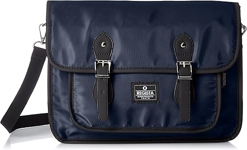 Amazon レジスタ 2way ナイロン サッチェルバッグ クラッチバッグ ショルダーベルトを外すとクラッチバッグに変わる マチが広くて 大容量 ショルダーバッグ 対応 3カラー ネイビー ショルダーバッグ