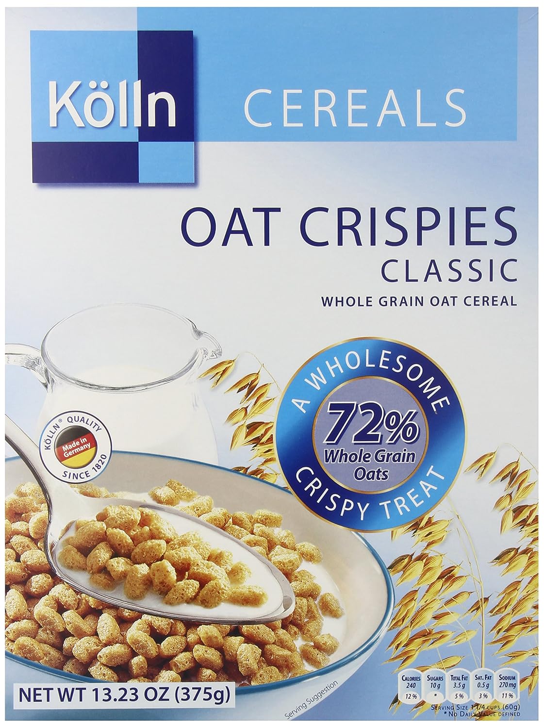 Kolln cereal oat crispies Classic (855161003045)