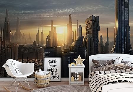 Star Wars City Coruscant Photo Wallpaper Wall Mural