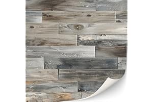 TEXTURKONTOR 3 Sheets Self-Adhesive Flooring for Dollhouse 1:12 Scale (Winter Oak)