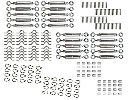 Muzata Stairs Staircase Handrail Banister Rail Support Kit 20pack
