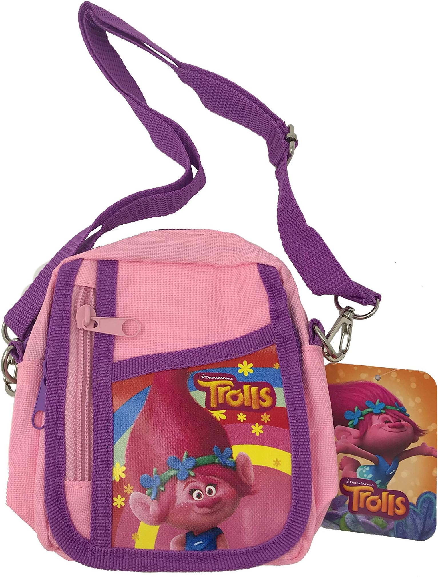 Dream Work Troll Shoulder Bag Pouch Purse Pink, Poppy