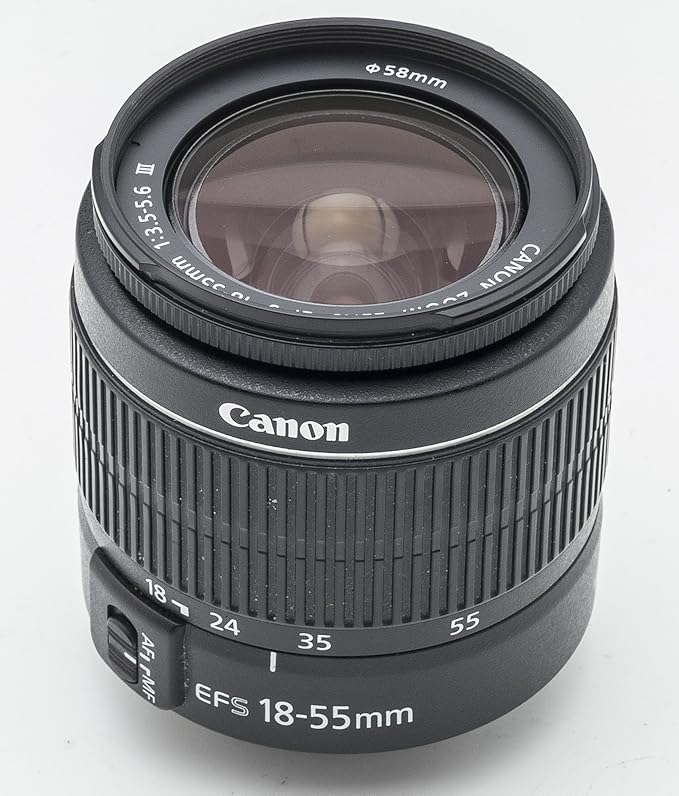 Canon Objektiv EF-S 18-55mm 1:3,5 - 5,6 III ,Bulk, Neu. Speziell für digitale EOS Kameras mit EF-S-Bjonett entwickeltes Zoom-