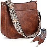 Caitina Crossbody Bag Women Vegan Leather Hobo Handbag Trendy Crossbody Shoulder Bag Purses For Women with 2 Adjustable Strap