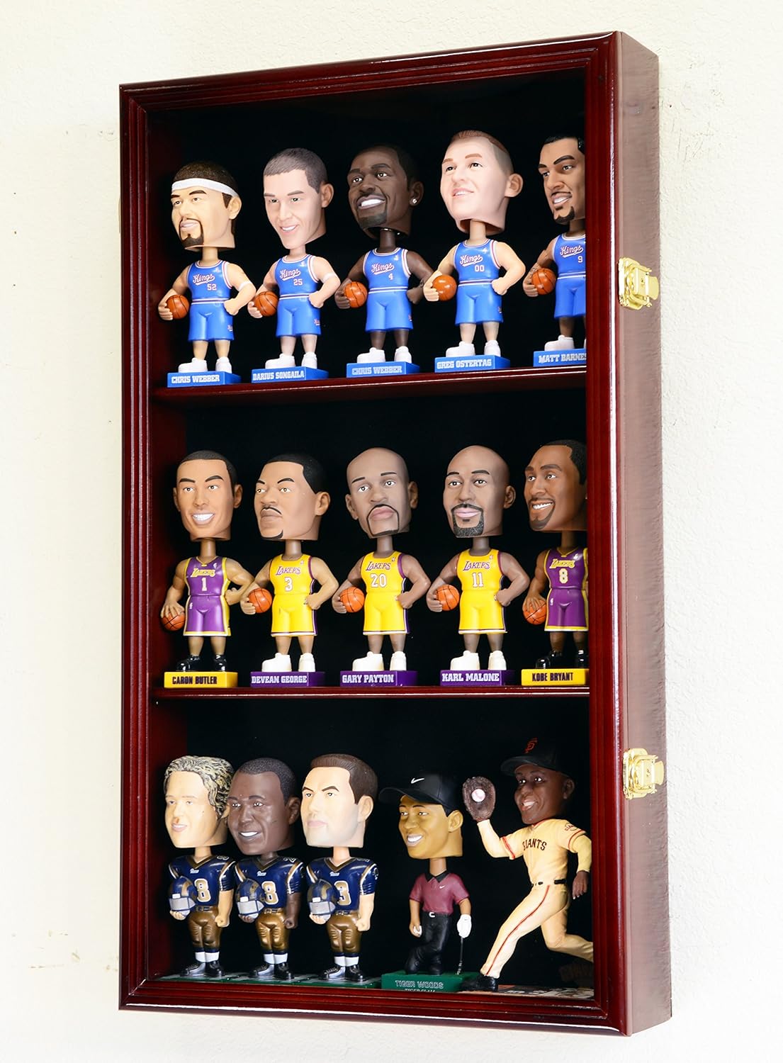 Bobble Head Figurine Display Case Holder Wall Rack Bobblehead