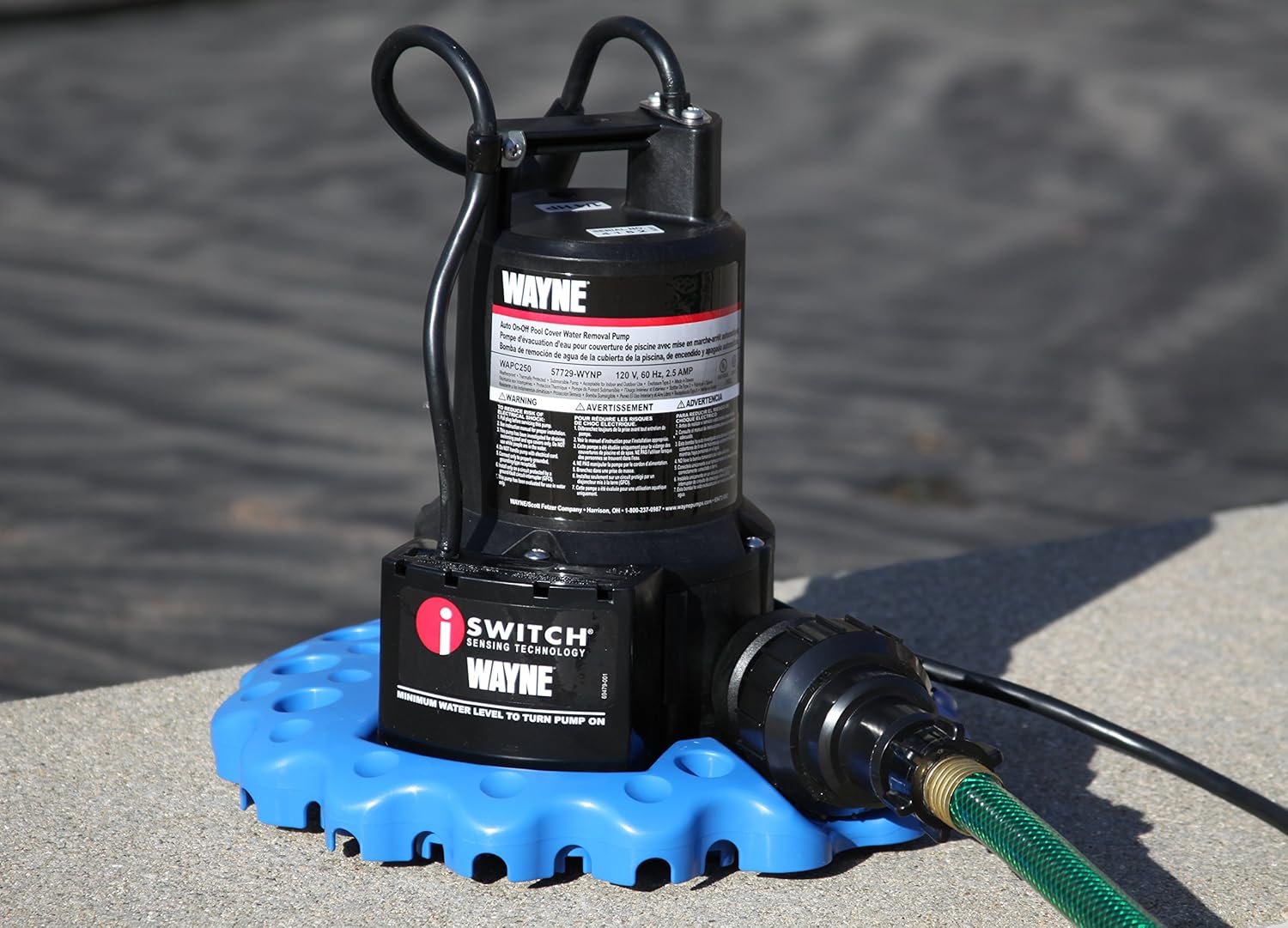 WAYNE WAPC250 1/4 HP Automatic ON/OFF Water Removal Pool Cover Pump eBay