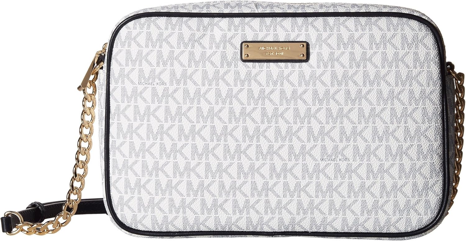MICHAEL Michael Kors Large East/West Crossbody White/Navy One Size