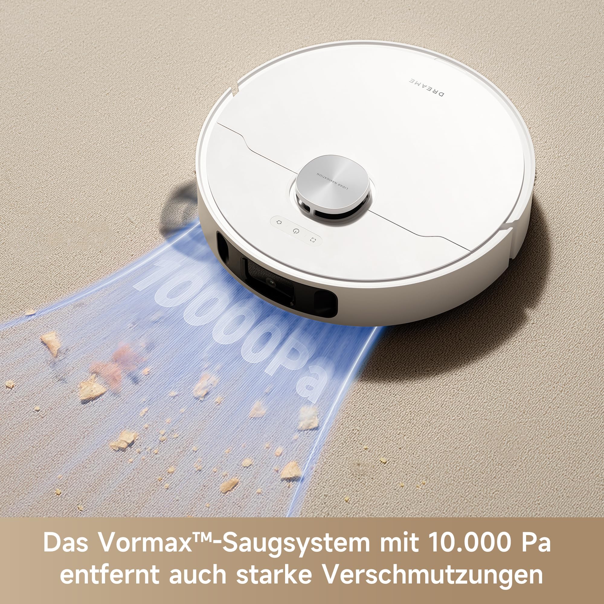 dreame L10s Ultra Gen 2 Saugroboter mit Wischfunktion,MopExtend? RoboSwing-Technologie, 10.000 Pa Vormax?-Saugkraft, Haustiermodus, vollautomatischer Basisstation,vielseitiger Teppichreinigung