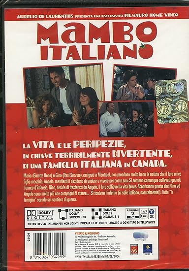 Amazon Com Mambo Italiano Ginette Reno Paul Sorvino Emile Gaudreault Movies Tv