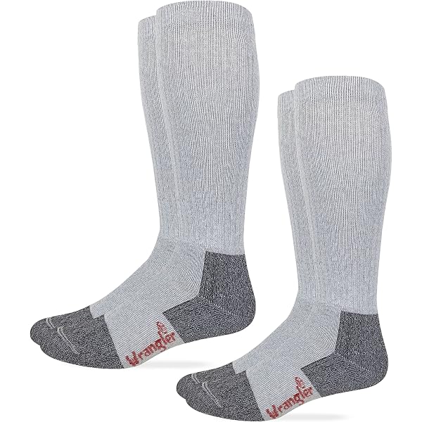 thumbnail image 2 of Wrangler Men's Cotton Crew Socks (3-Pack) – Comfortable, Cushioned, All-Season Wear 2 of 5