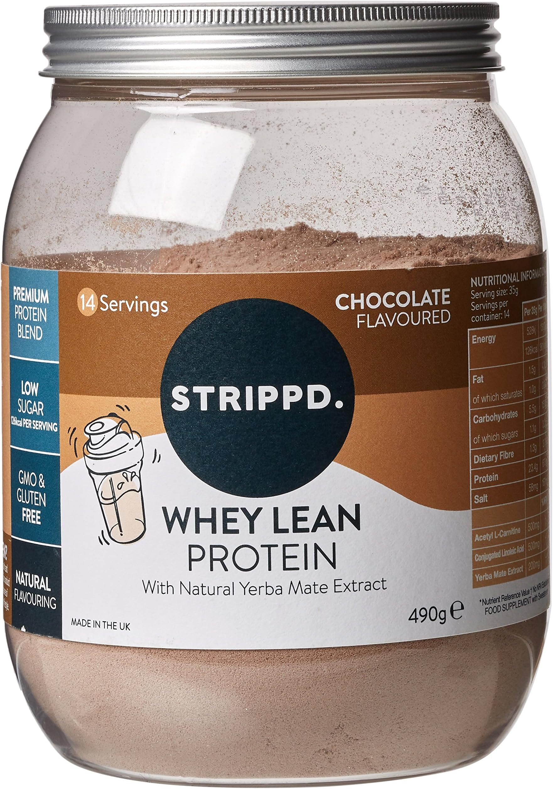STRIPPD Chocolate Whey Lean Protein, 490 g