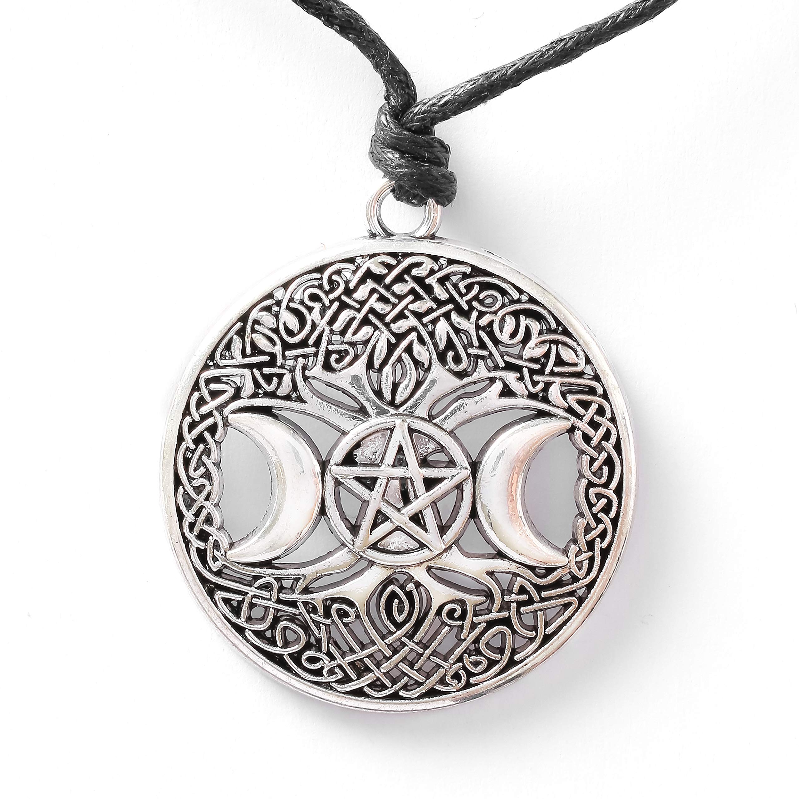 HAQUILViking Celtic Wiccan Tree of Life Pendant Necklace, Tree of Life Jewelry Gifts for Men and Women