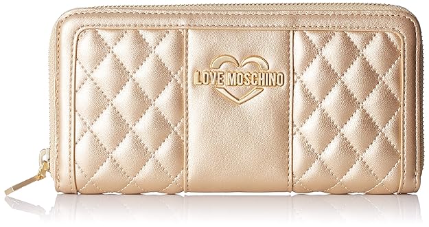 Love Moschino Damen Portaf.Quilted Met.Nappa Pu Geldbörse, 2x10x20 cm