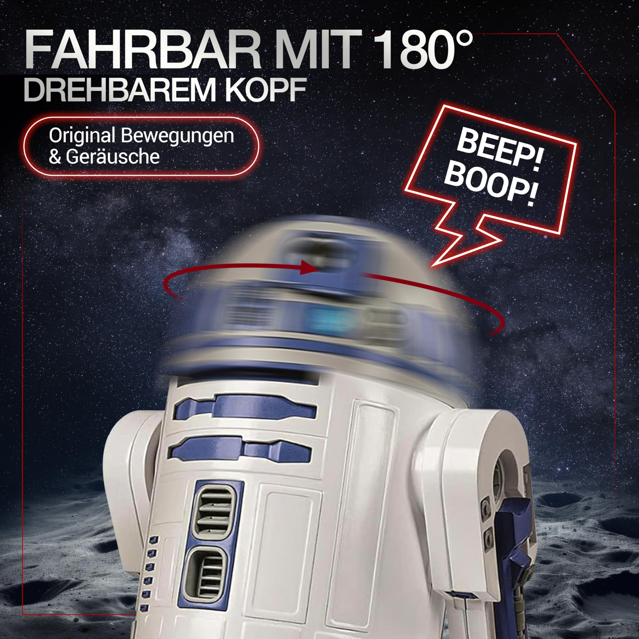 Clementoni Star Wars R2-D2 Roboter - Bausatz mit über 50 Teilen für Kinder ab 8 Jahren - Inkl. App zur Programmierung - Lernspielzeug mit Mint-Ansatz - 59457 6