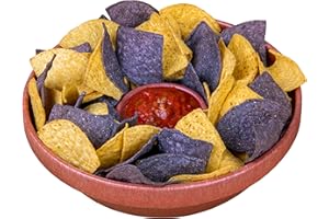 Nostalgia Taco Tuesday 10-Inch Tortilla Chip & Salsa Bowl, Perfect for Potato Chips, Pretzels, Veggies, Ranch, Guacamole, Dip