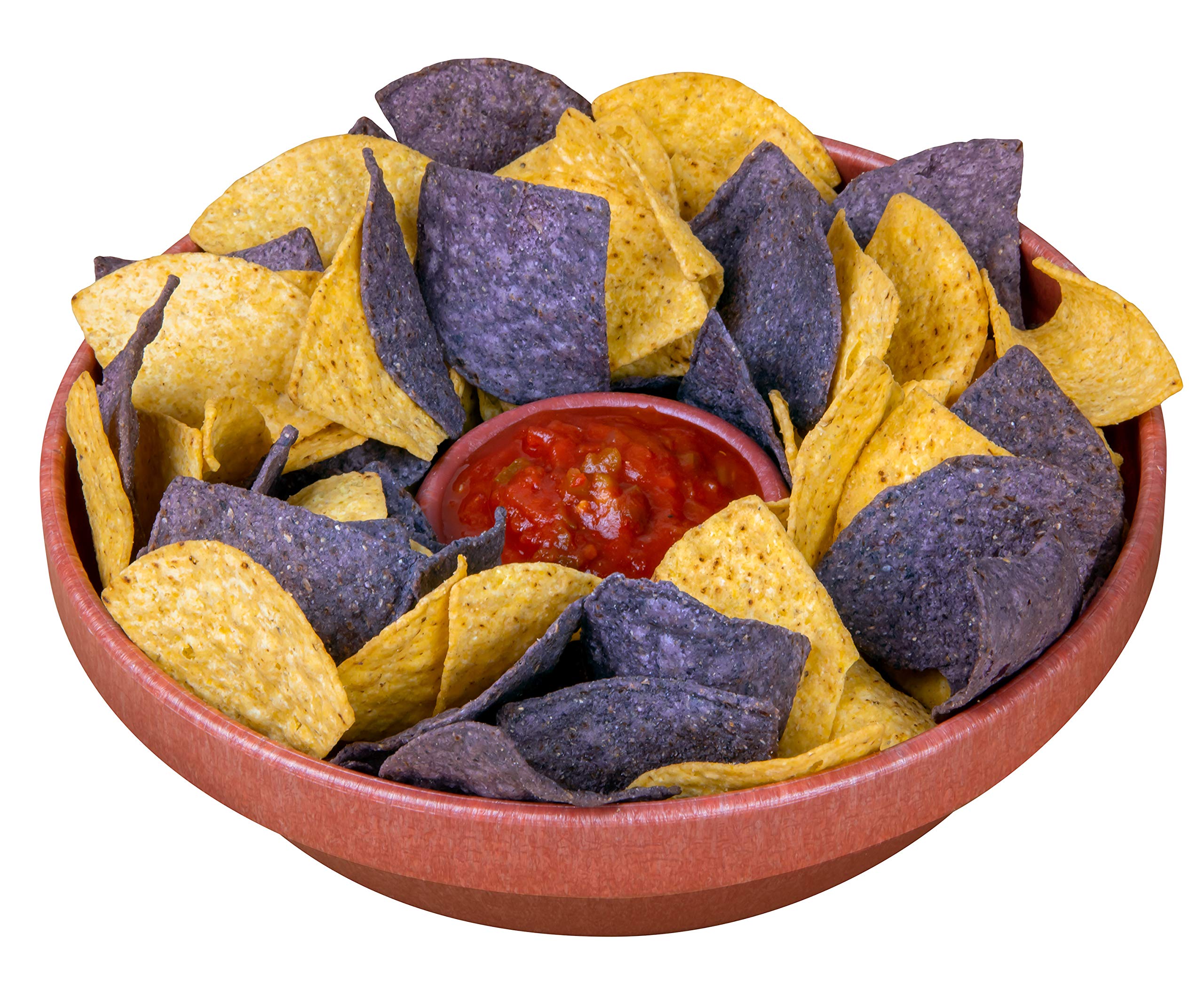 Nostalgia Taco Tuesday 10-Inch Tortilla Salsa Bowl, Perfect for Potato Chips, Pretzels, Veggies, Ranch, Guacamole, Dips, Hummus, Plastic, Brown