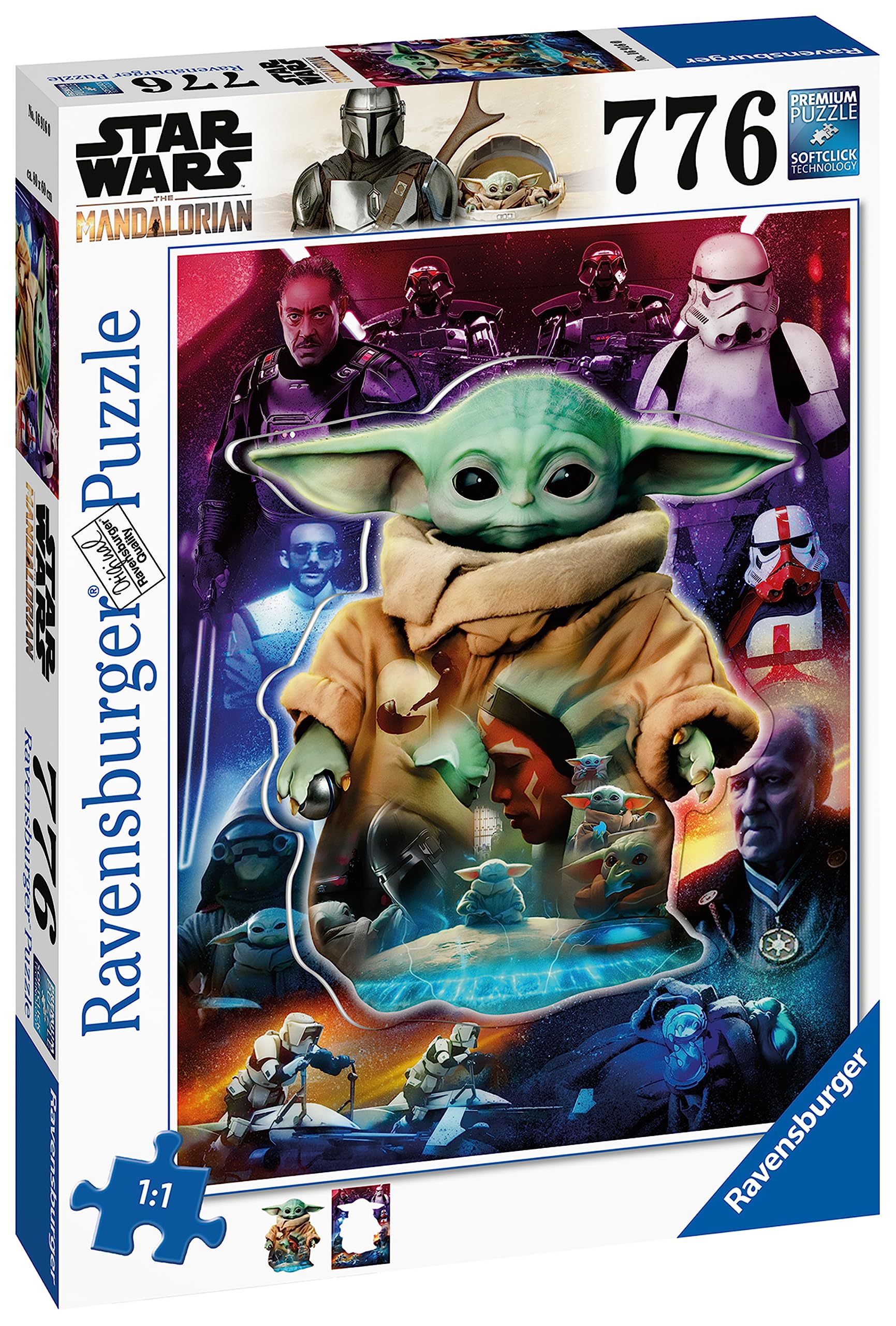 Ravensburger Star Wars The Mandalorian: Grogu's Journey 776-Piece Large Format Jigsaw Puzzle for Adults - Every Piece Unique, Softclick Technology