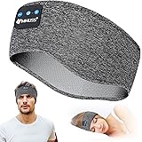 MMUSS Sleep Headphones Wireless 5.2 Sports Headband with Ultra Thin Stereo Speakers,Wireless Sleeping Music Headphones Sleep 