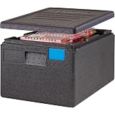 Cambro Standard Insulated Pan Carrier &amp; Hot Box Food Warmer for Catering, Restaurants &amp; Deliveries - Lightweight Thermal Container to Keep Food Hot During Transport - Top Loader 8" Deep