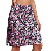 COOrun Women's 20" Knee Length Skorts Skirts Athletic Tennis Skorts Long Golf Skirt with Pockets Modest Skirts