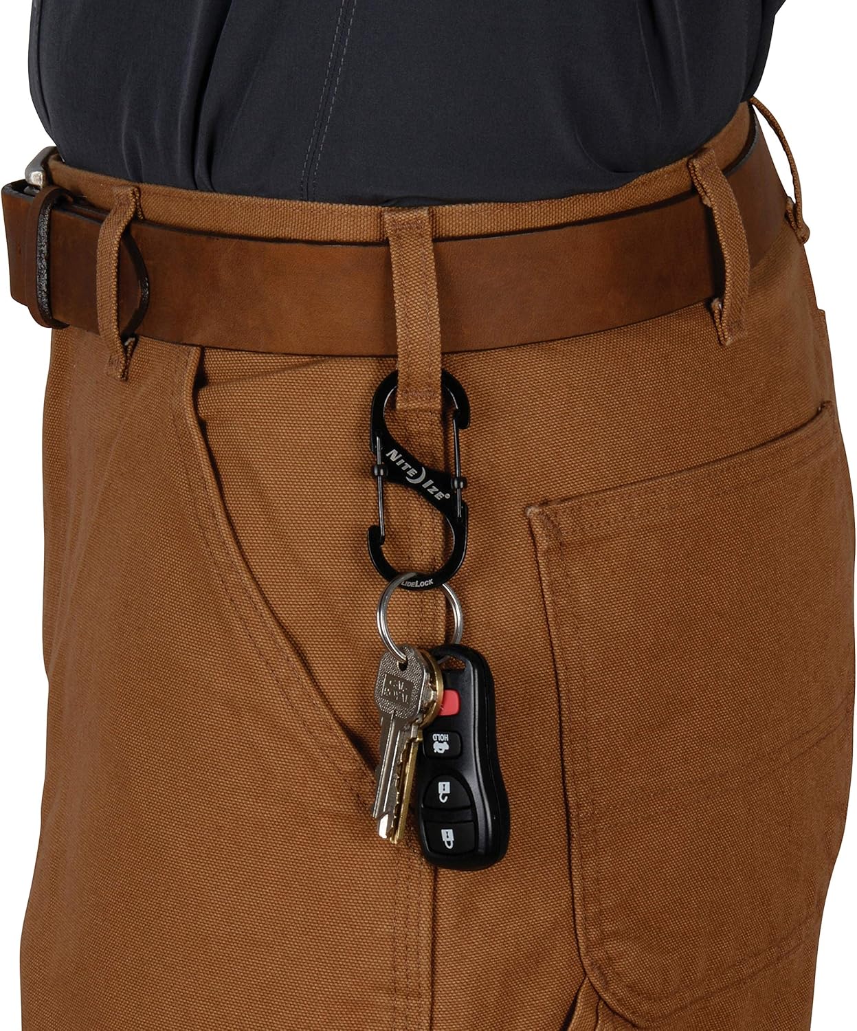Nite Ize LSB3-01-R6 S-Biner SlideLock Dual Locking Carabiner, Size #3, Black - - 