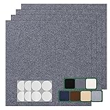 VallisCo 30 Pack Carpet Tile - 12” X 12” Self
