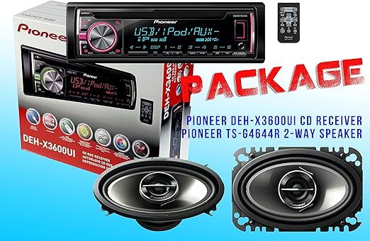 Amazon.com: PACKAGE ! Pioneer DEH-X3600UI CD-Receiver + Pioneer TS
