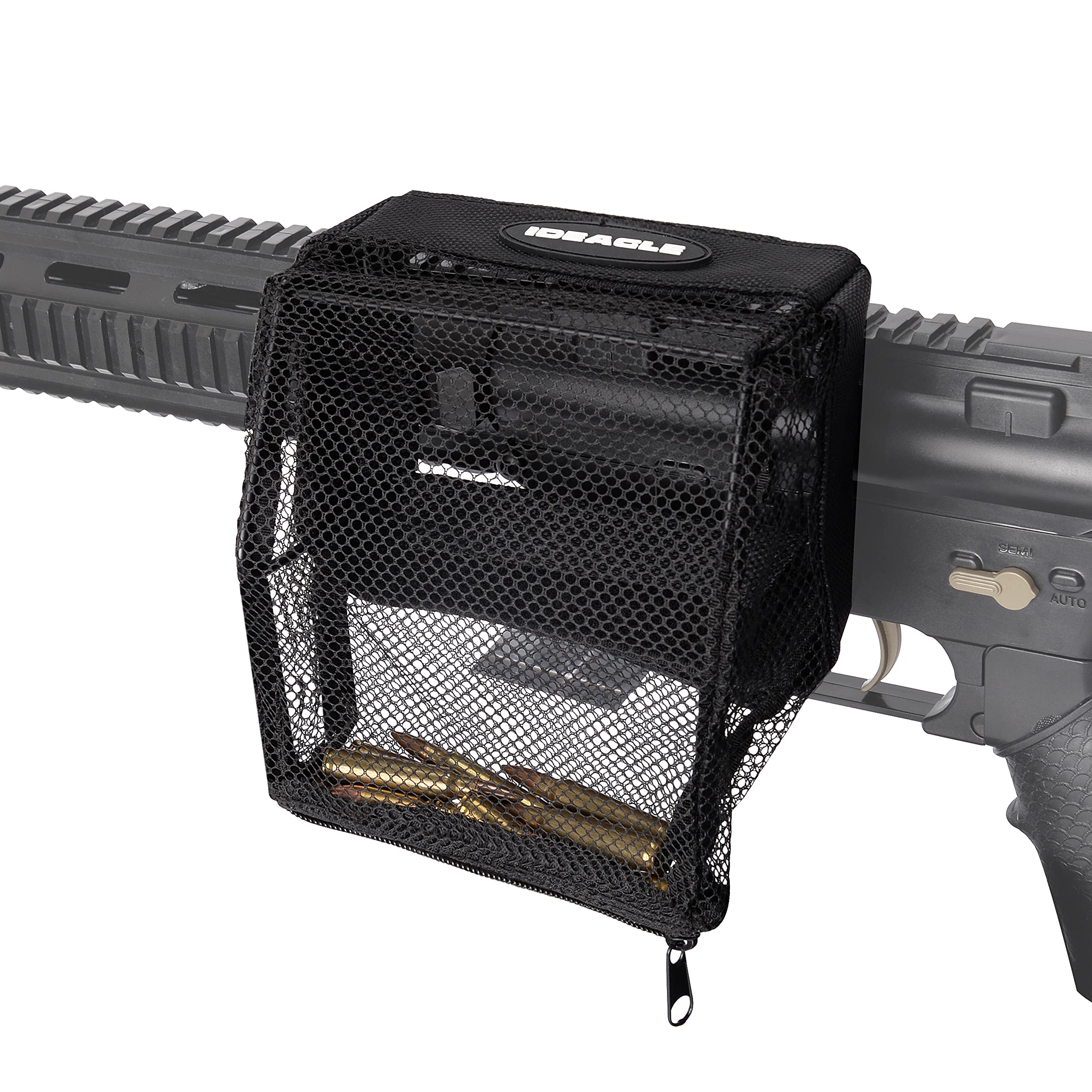 BOOSTEADY Brass Catcher, Heat Resistant Mesh Shell Catcher for Rifle Range,with Pic Rail Mount