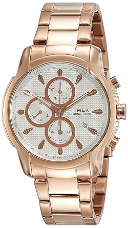 Chronograph Rose Gold Dial Mens Watch - TW000Y515