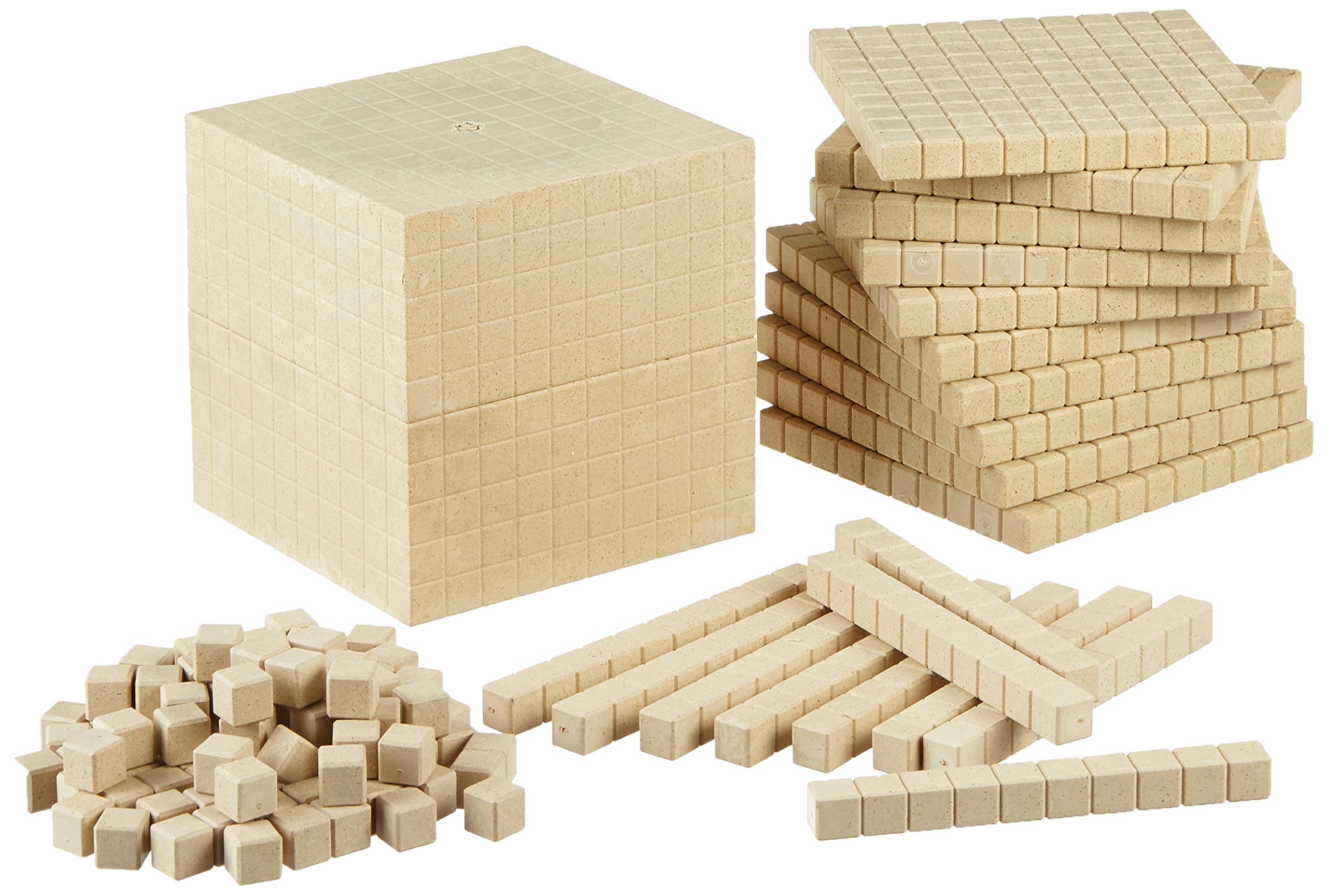 Dienes Basic Selection Cube 121 Pieces Maths Decimal Dice in a Set