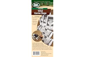 LEM Products 1 lb. Wild Game Bags, Polyethylene, White and Black, 100 Count
