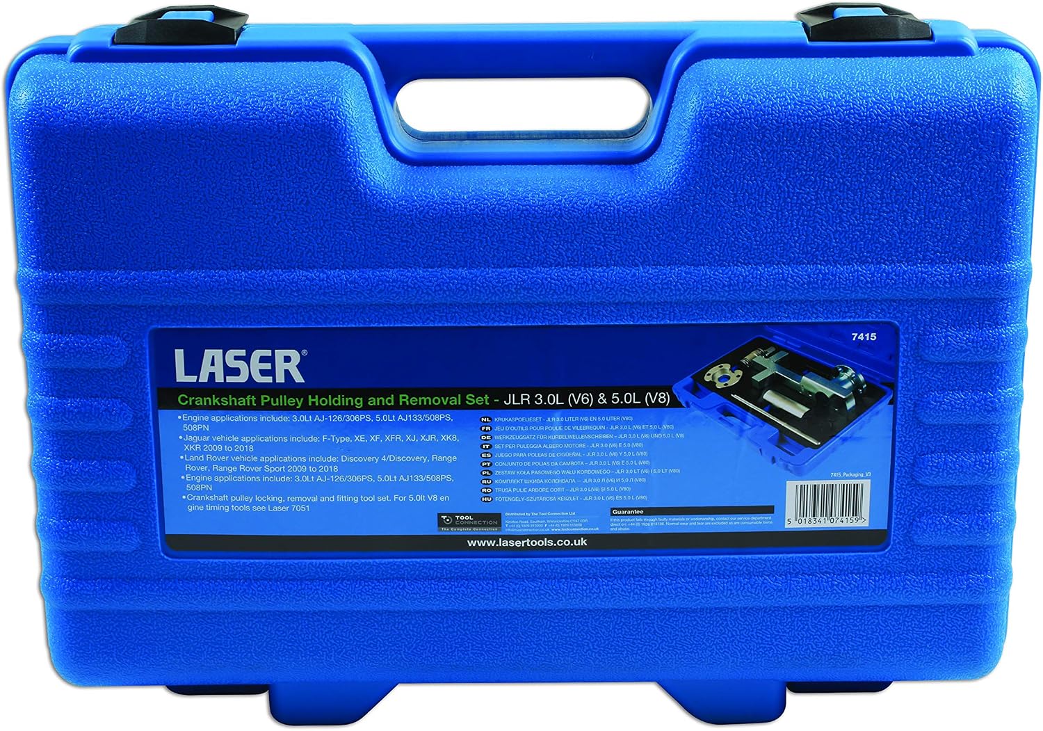 Laser 7415 Crankshaft Pulley Set - for JLR 3.0L V6 & 5.0L V8 - Image 3