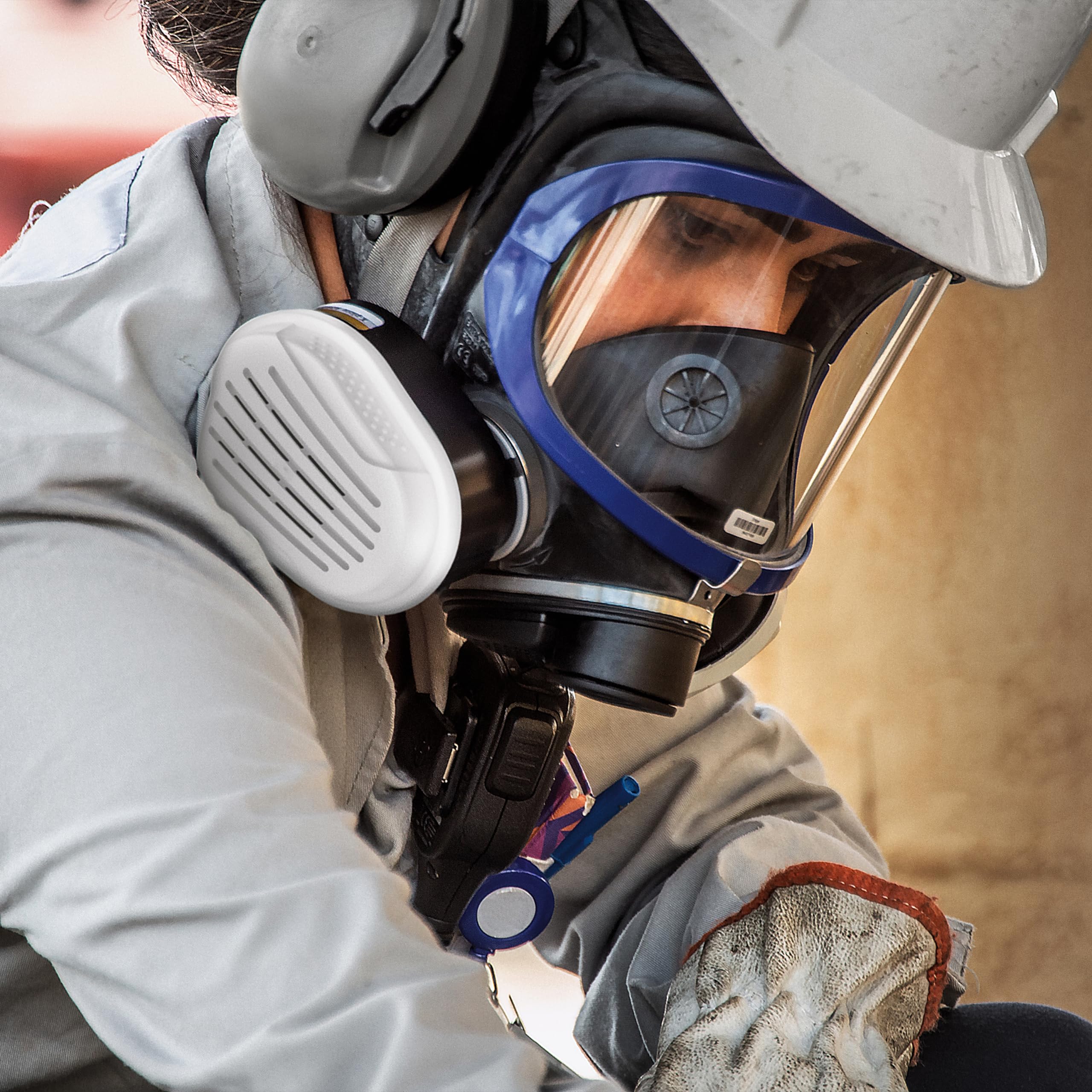 Dräger X-plore 5500 Vollmasken-Set, Atemschutzmaske mit A2P3 Kombi-Filter für Maler, Lackierer gegen Gase, Dämpfe, Feinstaub und Partikel, Universalgröße 6