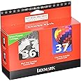 Lexmark 18C2229 No.36 Black and No.37 Color Combo Pack, Return Program Print Cartridges Ink