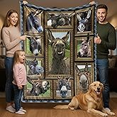 YGBDXB Donkey Blanket for Men Women, Gifts for Donkey Lovers Throw Farm Animal Blanket for Couch Bed Room Decor 50“x60”