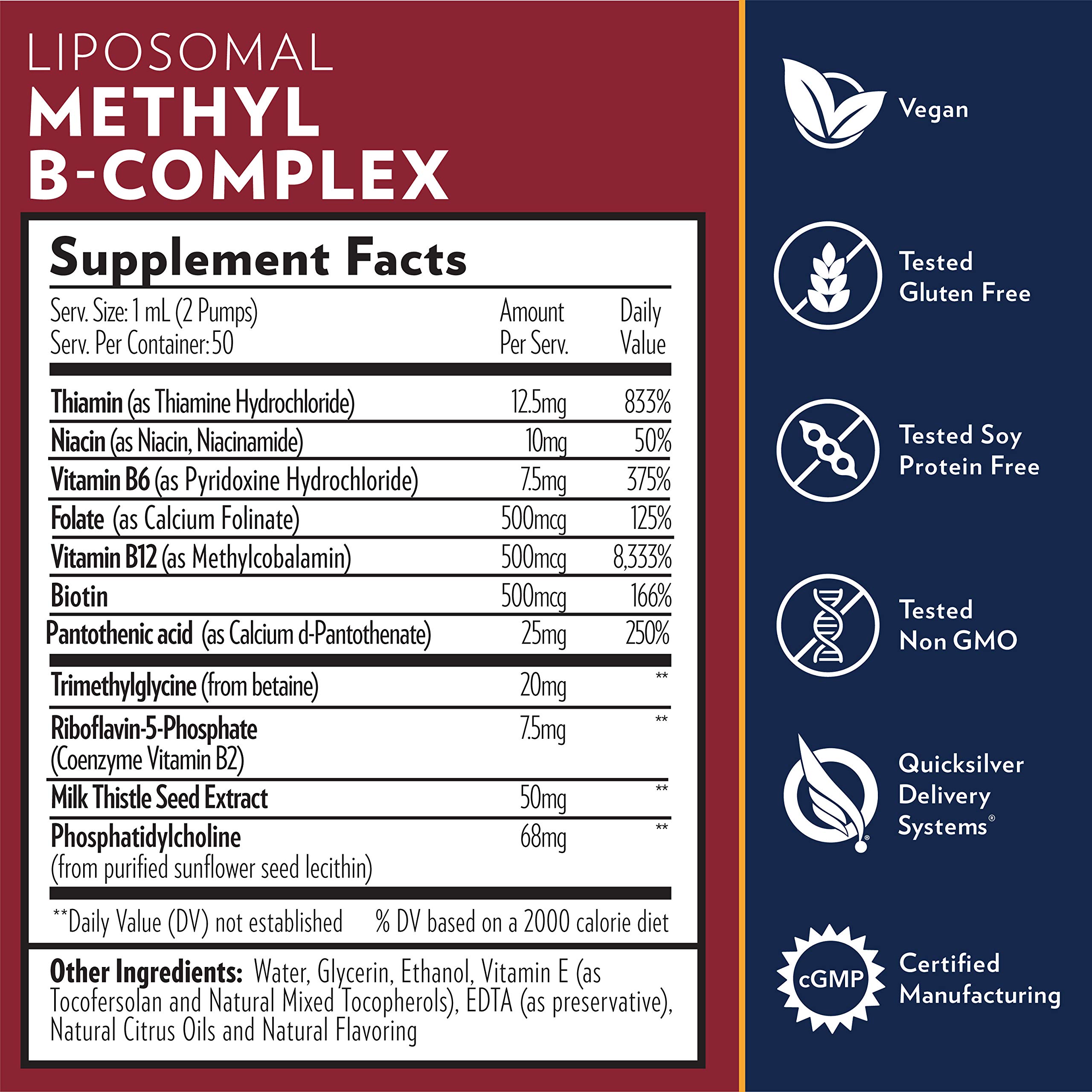 Quicksilver Scientific Liposomal Methyl Liquid Active B