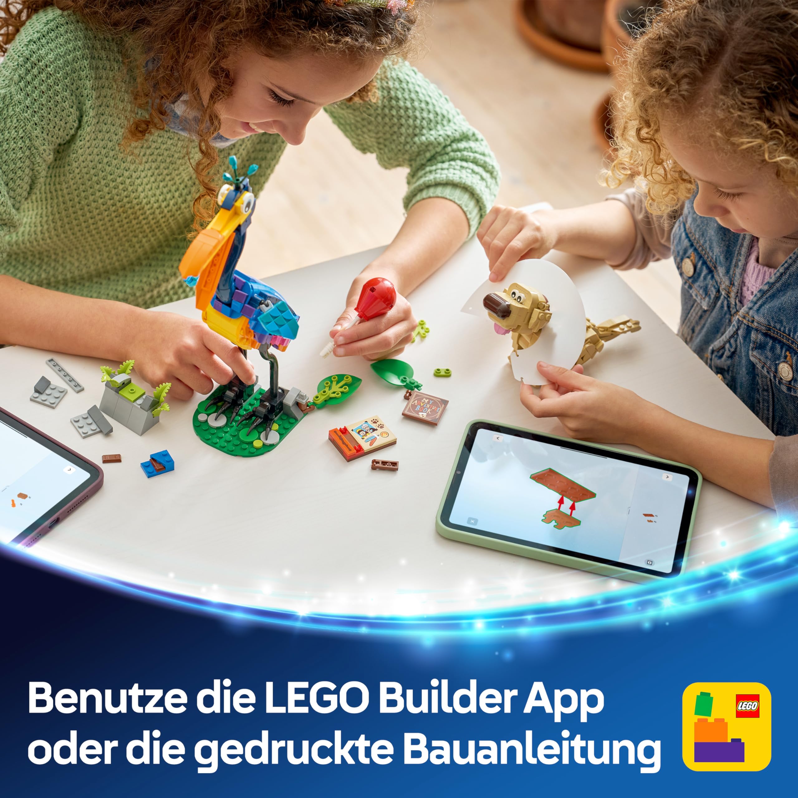 LEGO ǀ Disney and Pixar Kevin und Dug - Spielzeug Golden Retriever Hund & exotischer Vogel - DIY Deko fürs Kinderzimmer - Geburtstagsgeschenk für Mädchen ab 9 Jahren & Fans des Films Oben - 43290 8