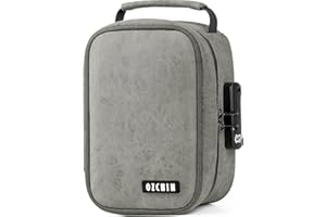 OZCHIN Smell Proof Bag with Combination Lock File Organizer Case Container Medicine Odorless Storage Lock Box Great Gift for Friend