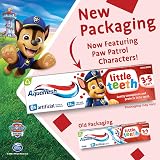 Aquafresh Little Teeth 3-5 Years Toothpaste 75ml Paw Patrol Kids Mint view 2