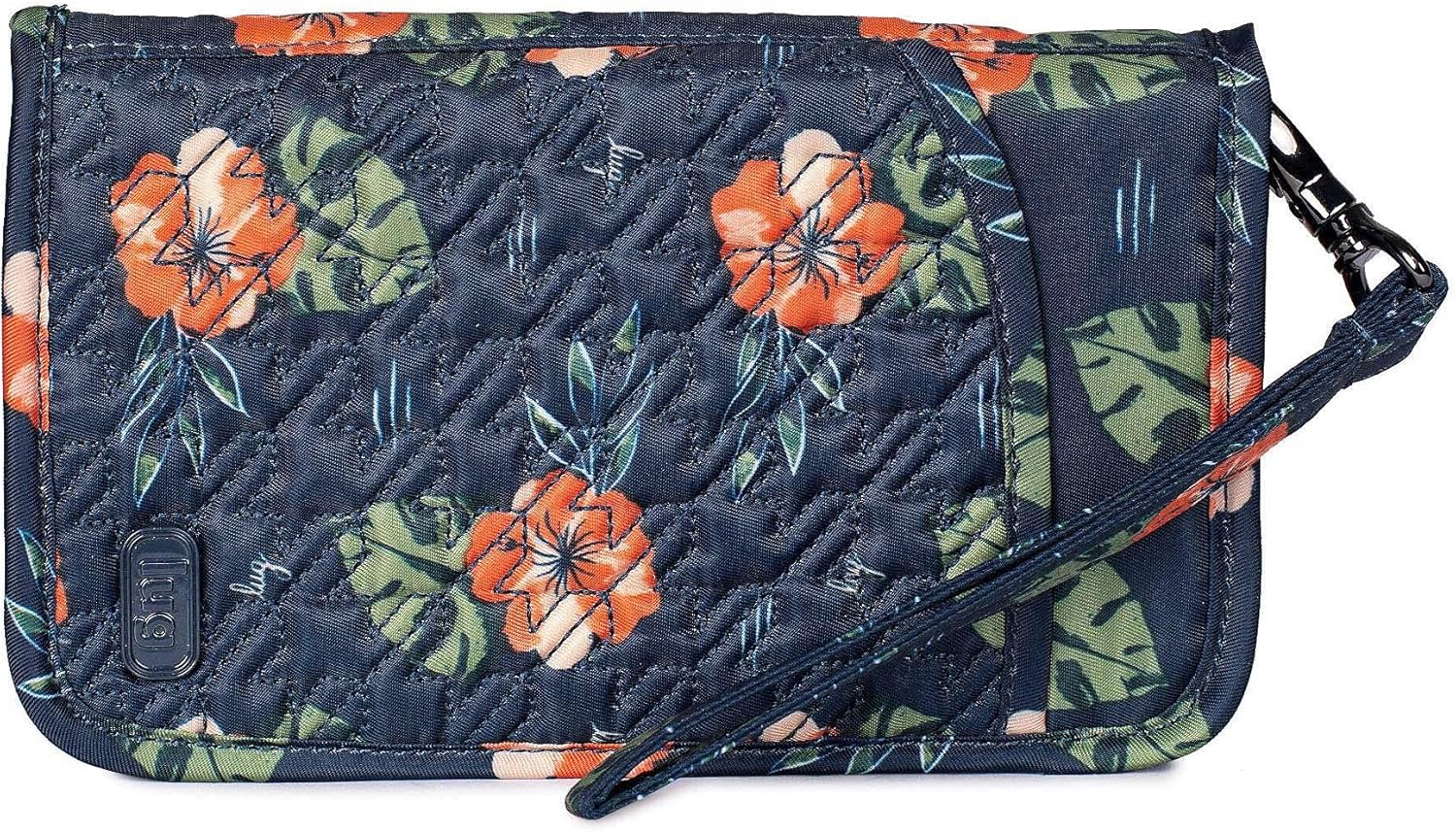 | Lug Tandem Zip SE Passport Wallet, Aloha Navy, One Size | Passport Wallets