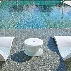 Ledge Lounger in-Pool Side Table with Umbrella Hole