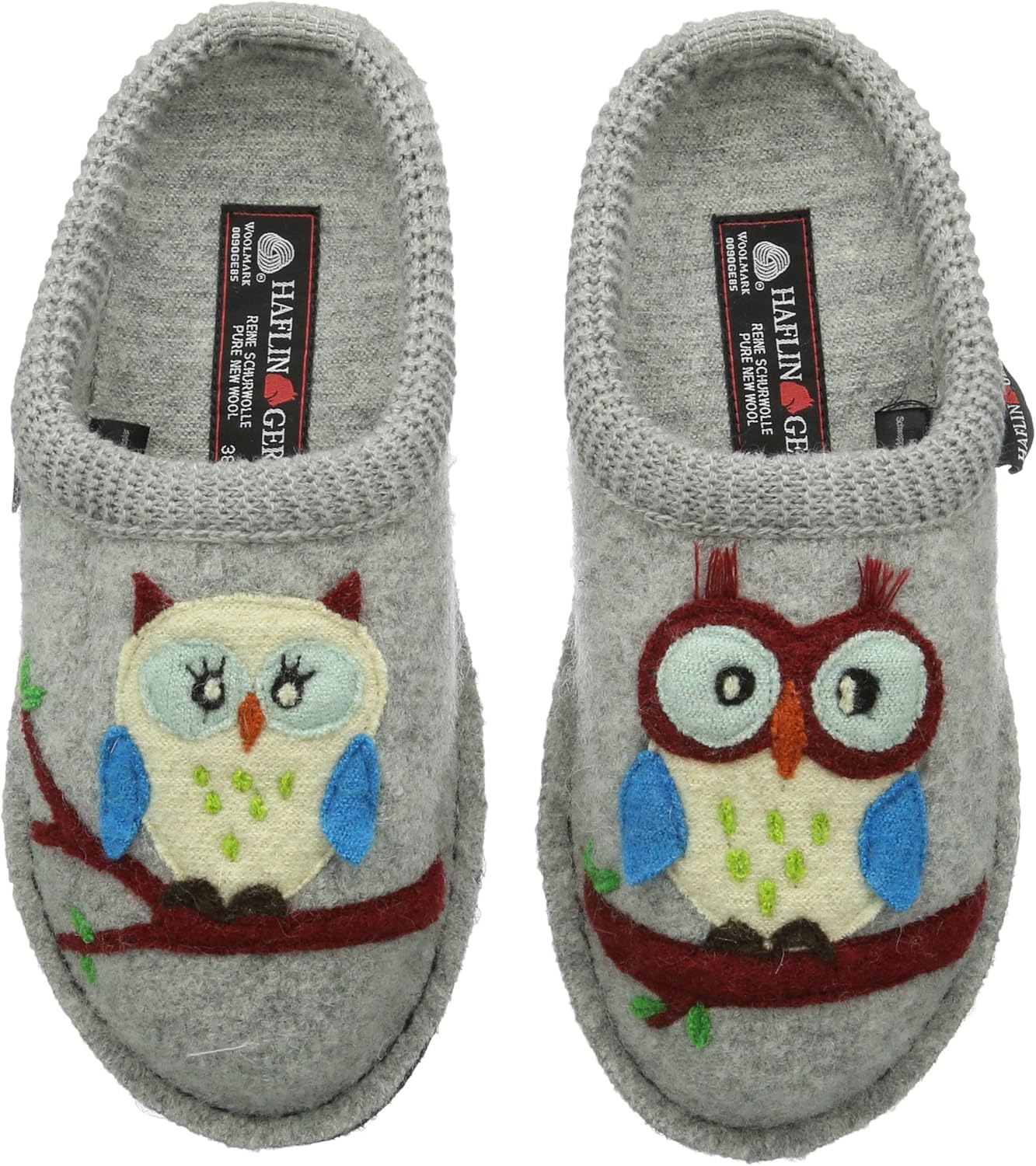 haflinger owl slippers