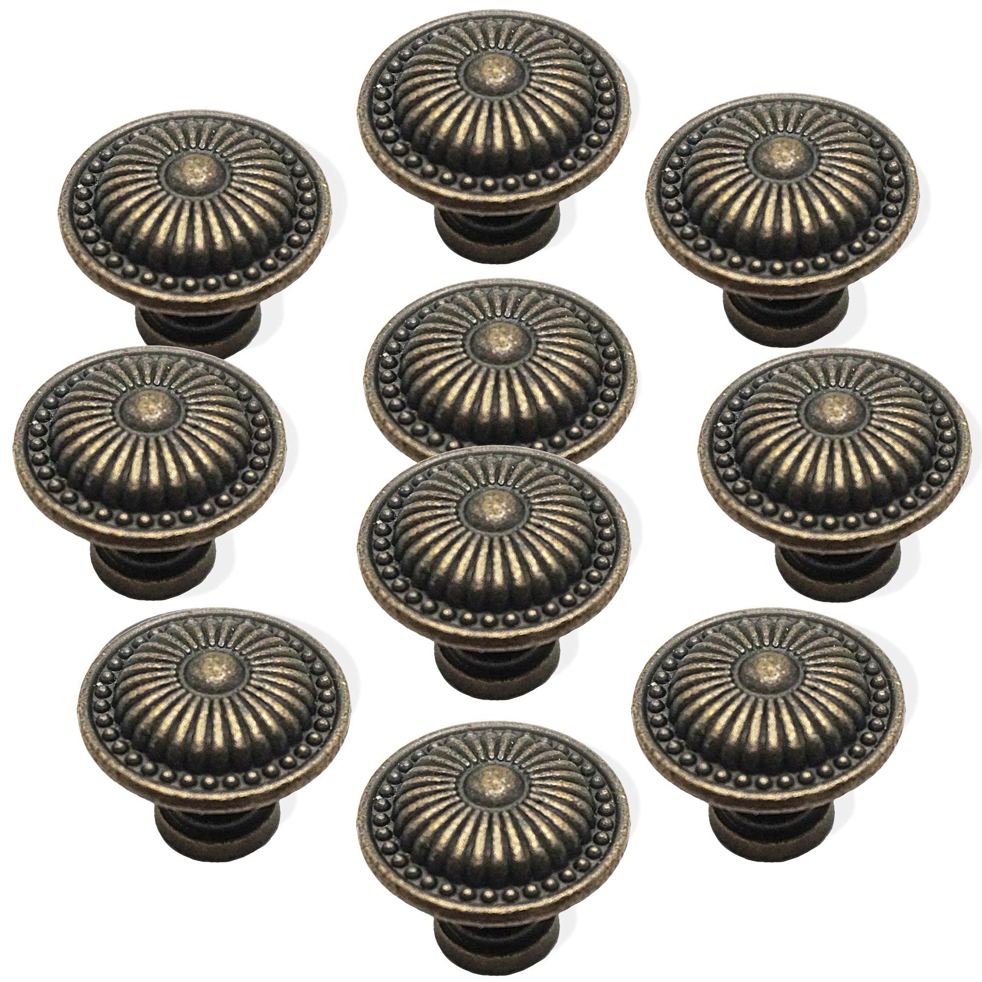 Buy Perphin Knobs Vintage Dressers Knobs Antique Bronzed Floral