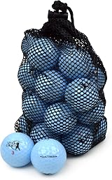 Links Choice 24 Blue Coloured Golf Balls Dual Titanium 90 Compression view 2
