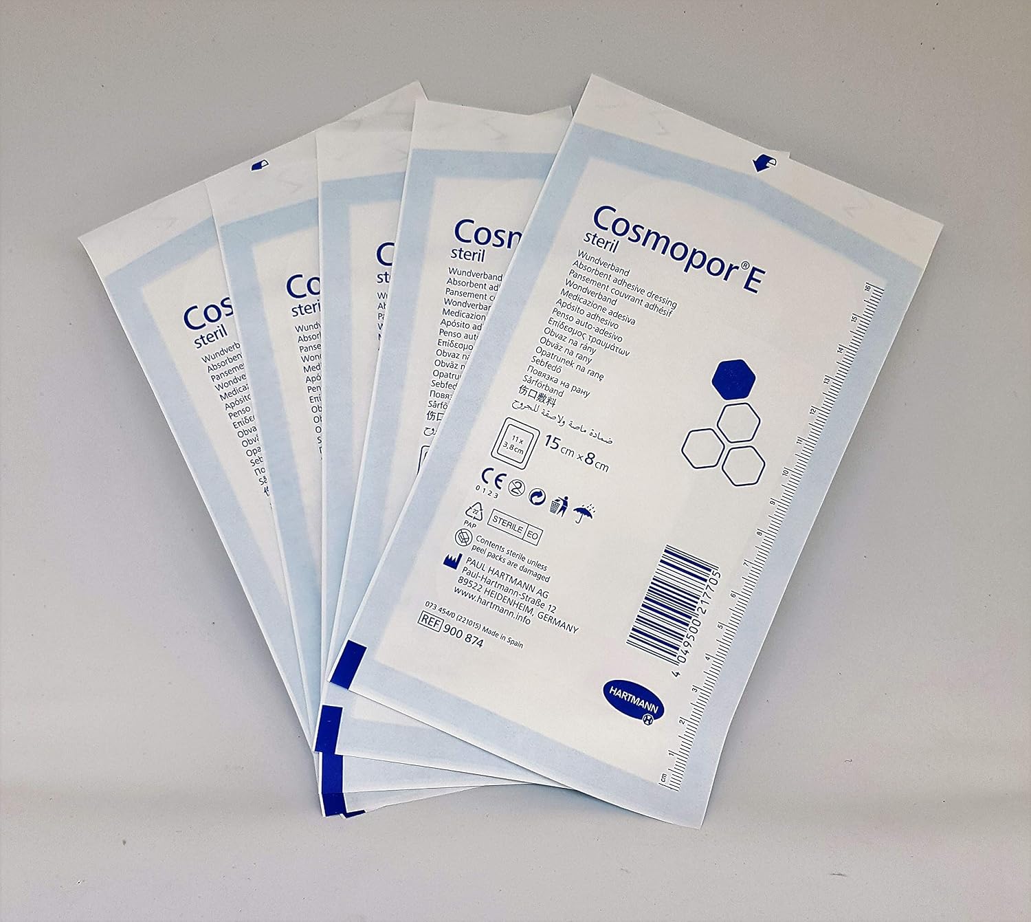 COSMOPOR E Adhesive Dressings 15 x 8cm - Pack of 10, 15x8 cm (Pack of 10) - Image 3