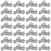 Framendino, Motorbike Charm Tibetan Motorcycle Ally Charm Autocycle Pendants Vintage Scooter Pendant Beads for Jewelry Making