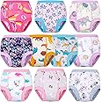 BIG ELEPHANT 10-Packs Training Underwear Absorbent Toddler Potty Trained Pants for Boys and Girls, 12 Months - 9 Years