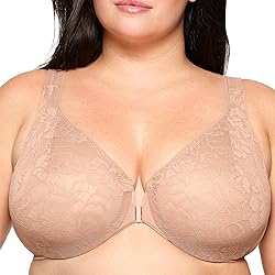 Glamorise Full Figure Plus Size Lacey T-Back